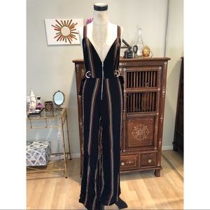 Blue Life Black Stripe Irina Jumpsuit